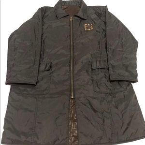 Unisex Fendi FF monogram reversible trench coat